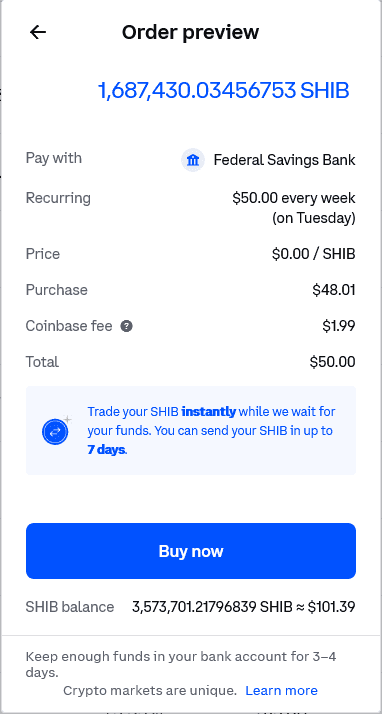 coinbase dollar cost averaging fees)